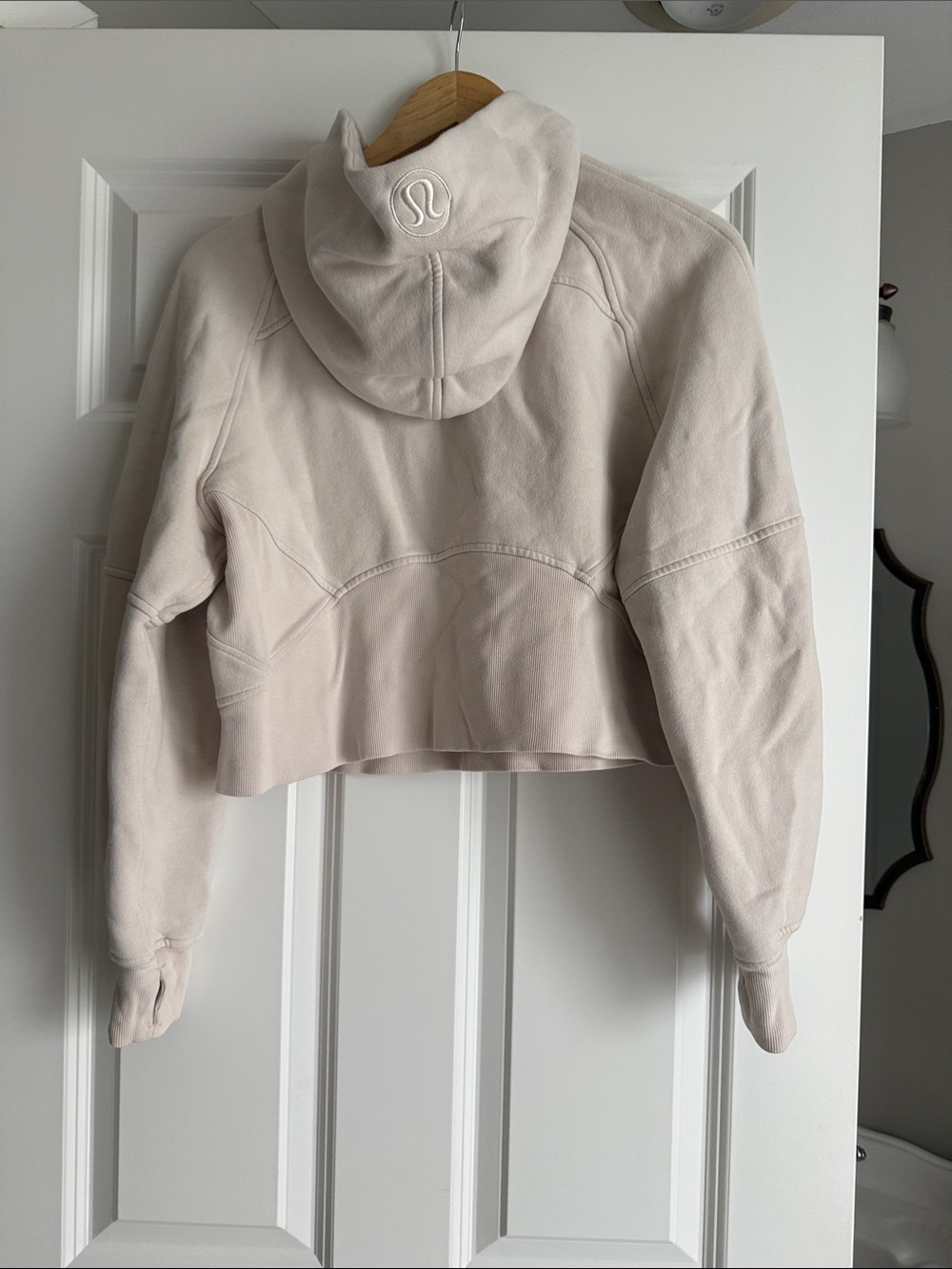 lululemon athletica Cropped Hooded Half-Zip Jacket - Cream - Picture 3 of 3